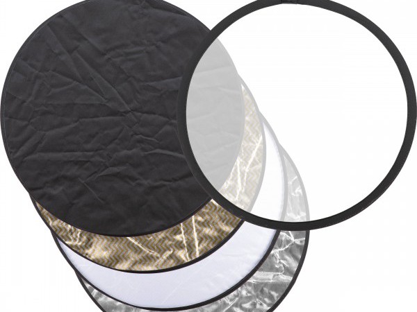 Godox - Disco reflector 5 en 1 plegable dorado / plateado / negro / blanco / translucido) / Reflectores y accesorios Zoom!